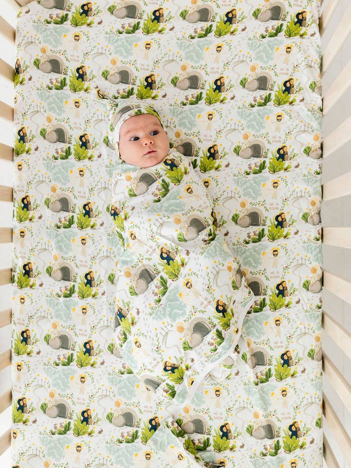 He Is Risen Bedsheet Cotton for wholesale by Holy Pals