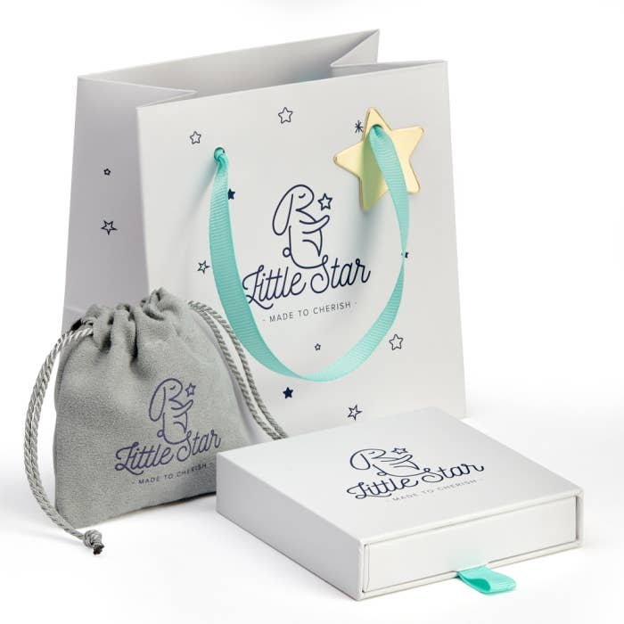 REMOVED BRAND - Wholesale Armband - Baby - Jessica - Ingelegde roségouden ster dooparmband