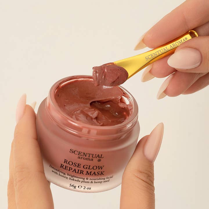 Scentual Aroma® Skincare - Wholesale Skincare face mask - ROSE GLOW Repair Mask2