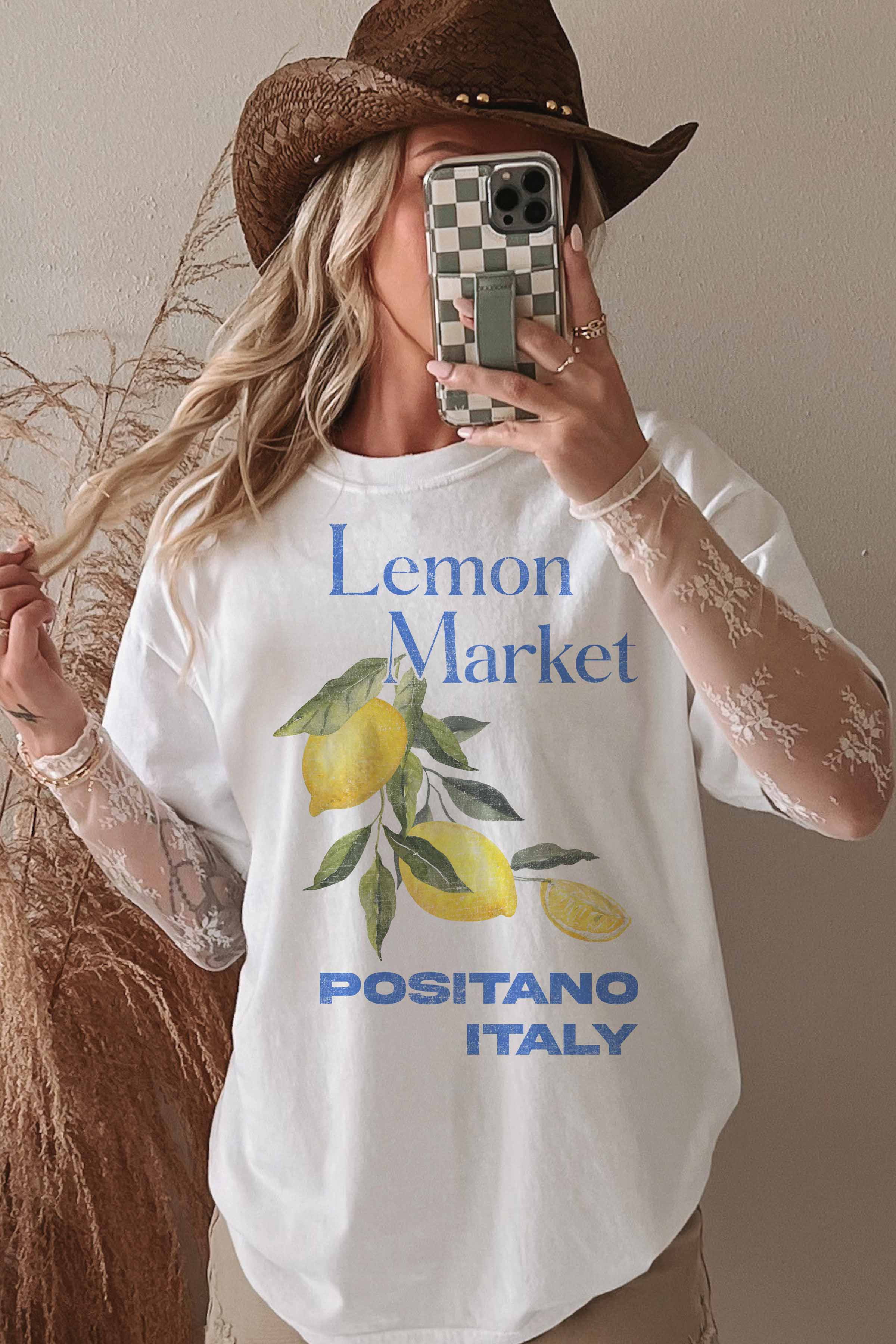 GOOD DAY STREET - Wholesale Tuniek - Dames - GOOD DAY STREET Lemon Market oversized T-shirt4