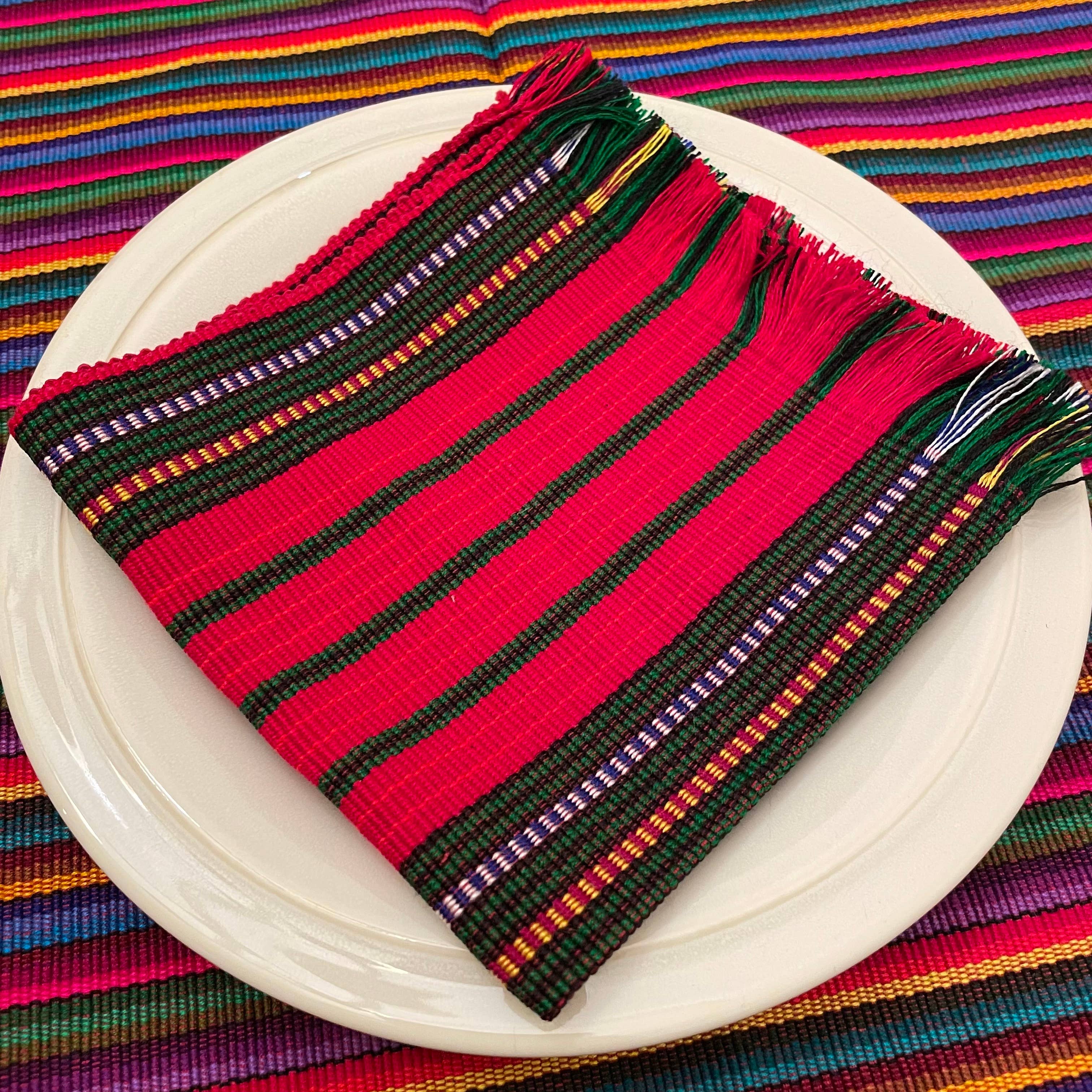 GUATEARTISAN - Venta al por mayor Servilletas de tela - Servilletas textiles tejidas a mano de colores8