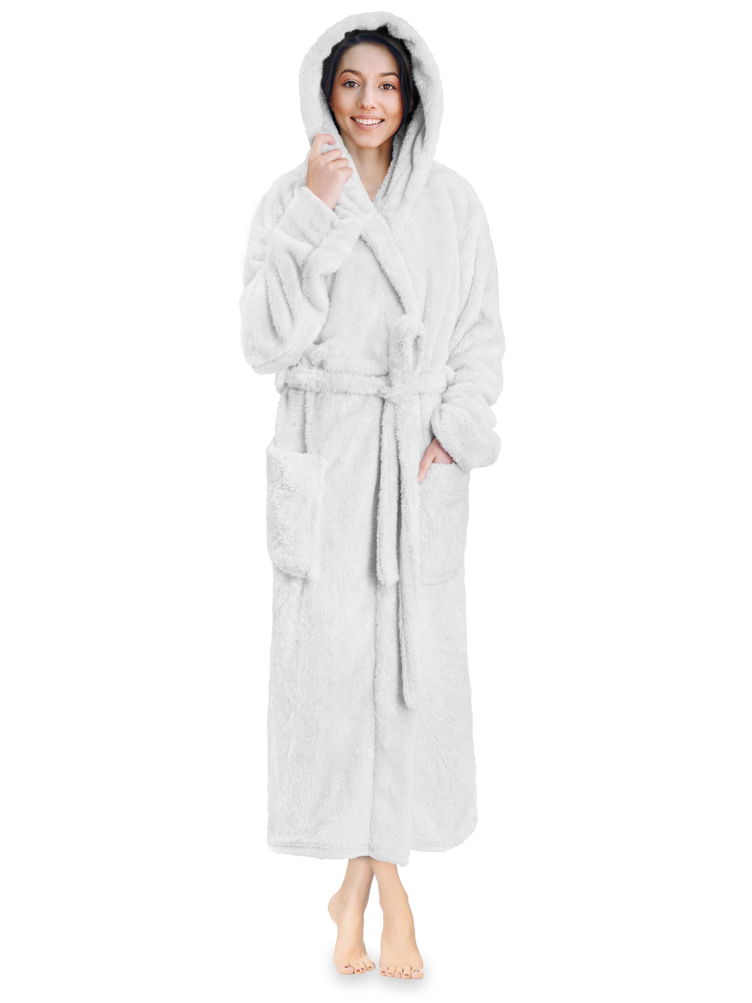 Pavilia - Wholesale Robe - Women's - Women's Sherpa Fluffy Robe with Hood5