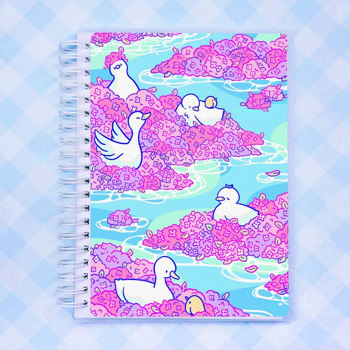 Livre d'autocollants réutilisables Hydrangea Ducks pour la vente par Cloverleafpie