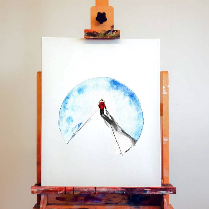 Art mural Mountain Explorer pour la vente par RainbowRaindrops