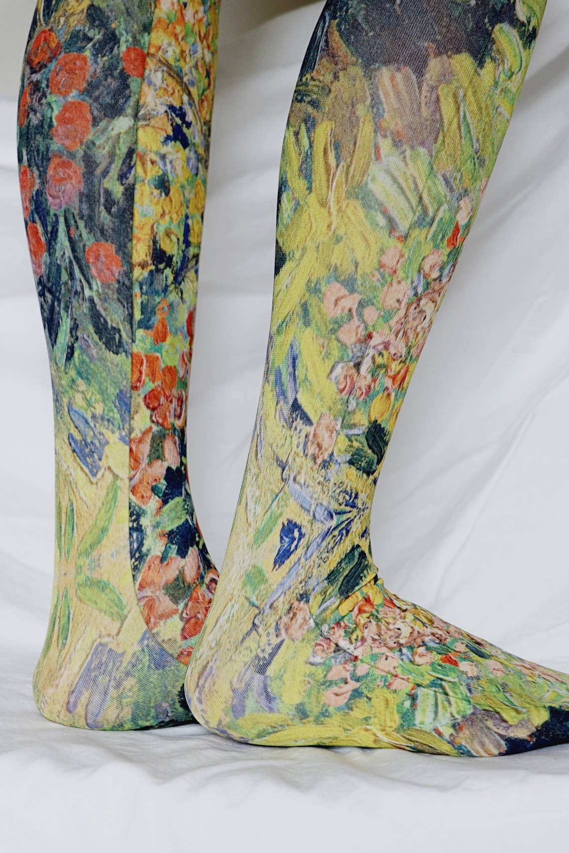 Tabbisocks - Vente Collants – femme - Collant artistique imprimé LANDSCAPE de VAN GOGH2