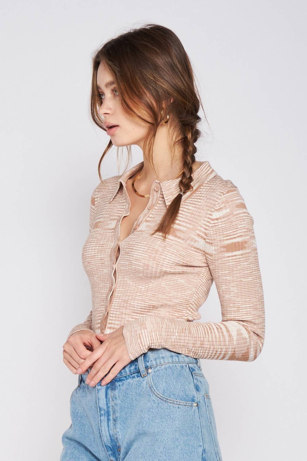 Emory Park – Großhandel Strickjacke – Damen – STRICKJACKE MIT GEMISCHTEM GARN15