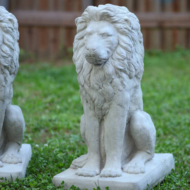 Selcouth Home - Venta al por mayor Escultura - Estatua de león de Concrete Estate1