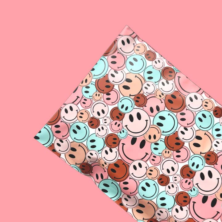 Marley Rae Mailers - Wholesale Envelopes - 6x9 Premium Poly Mailer- Boho Smiley1