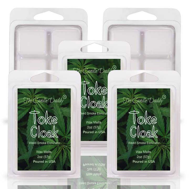 The Candle Daddy - Wholesale Wax Melt - TOKE CLOAK - WEED SMOKE ELIMINATOR WAX MELT - 1 PACK