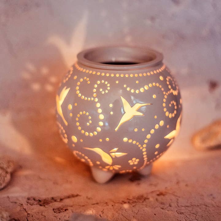 Cozy Home Ideas - Wholesale Wax Warmer - Wax melt warmer - candle holder "Hummingbirds"