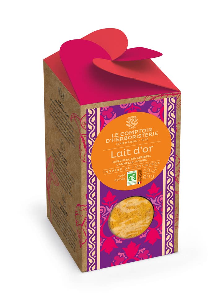 PREPARACIÓN PARA LECHE DORADA ORGÁNICA 90G para venta al por mayor de LE COMPTOIR D'HERBORISTERIE