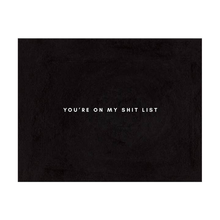 Girl w/ Knife - Wholesale Everyday Greeting Card - My Shit List Greeting Card