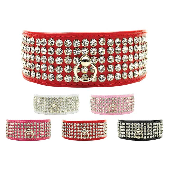 Mirage Pet Products - Wholesale Pet Collar - Dog - Patent Jewel Mirage Dog Collar