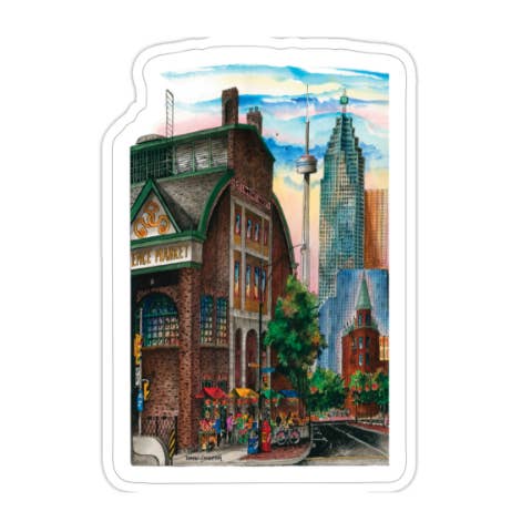 Totally Toronto Art/Sassy City Studio - Vendita all'ingrosso Adesivo - Adesivo del Mercato di San Lorenzo Toronto