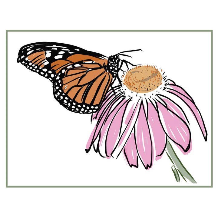 Notecard: Monarch for wholesale by PenStorm (It's mightier)