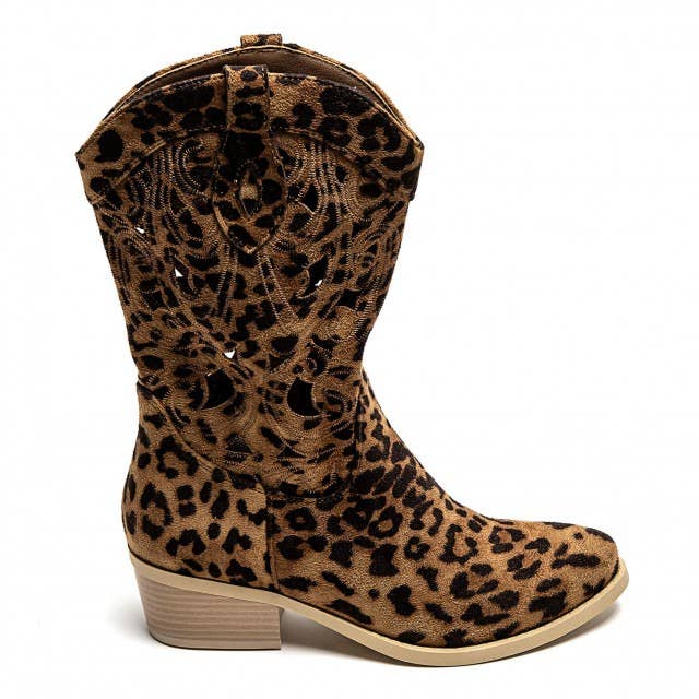 No Doubt Shoes - Wholesale Cowboy Boots - Women's - WOMENS CUT OUT DETAIL EMBROIDERED BLOCK HEEL COWBOY BOOTS3