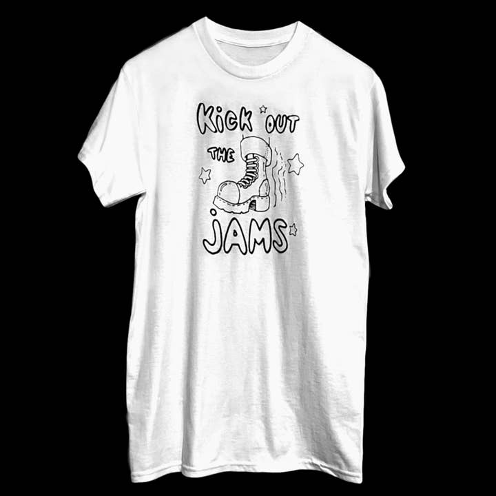 T-shirt met print van Kick Out The Jams voor wholesale door Snotty Brat