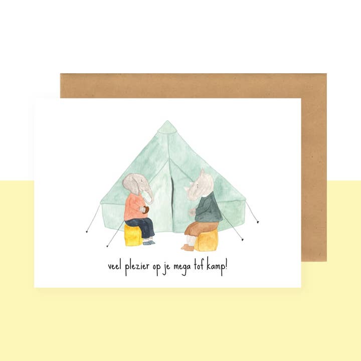 Postcard - mega tof camp for wholesale by Studio Bertha