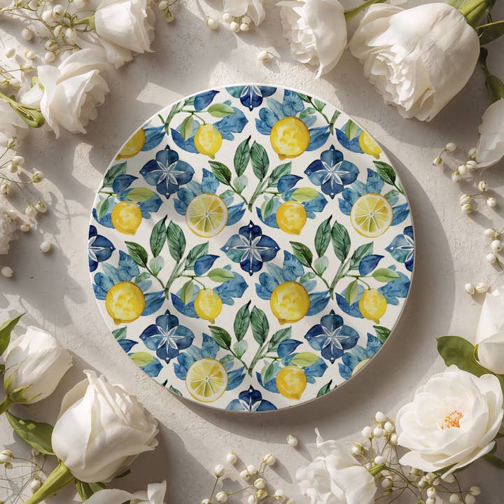 Gia Roma - Wholesale Decorative Tabletop Object - Blue Country Coaster Elegant Grandmillennial Blue Home Decor70