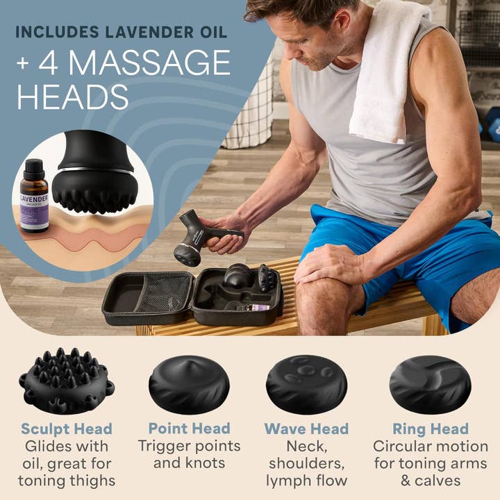 LifePro - Wholesale Body Massager - Lifepro Spinergy Oil-Compatible Deep Tissue Massage Gun5