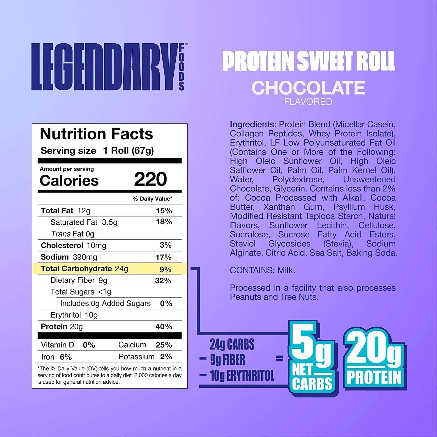Campus Protein - Wholesale Snack Bar - Legendary Foods Protein Sweet Roll4