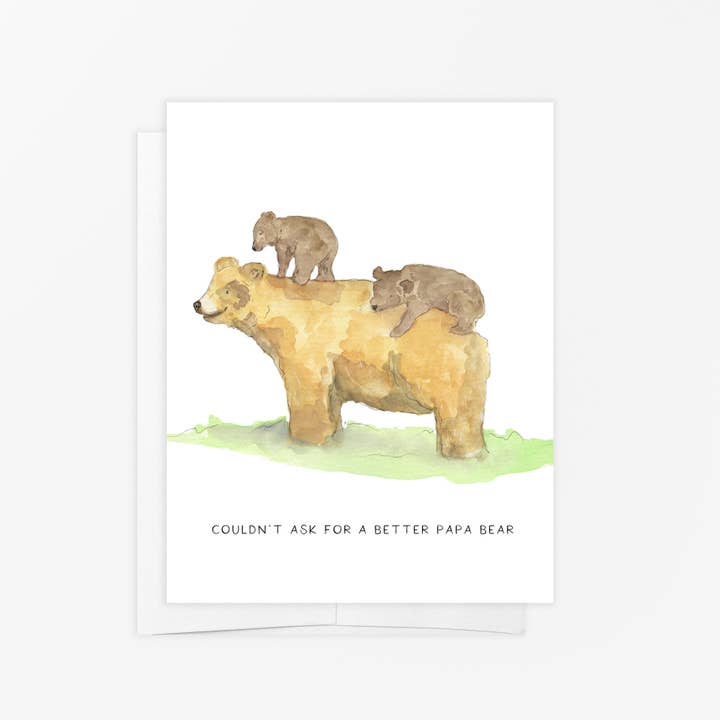 Tarjeta de Felicitación - Papá Oso - Día del Padre para venta al por mayor de emmy+olly
