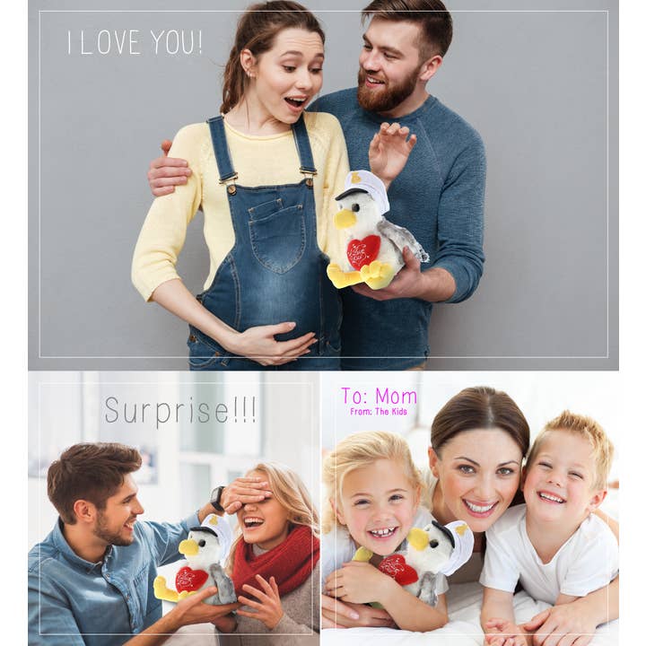 Cota Global - Wholesale Stuffed/Plush Toy - Kids & Baby - Plush I Love You Heart with Seagull Sailor3
