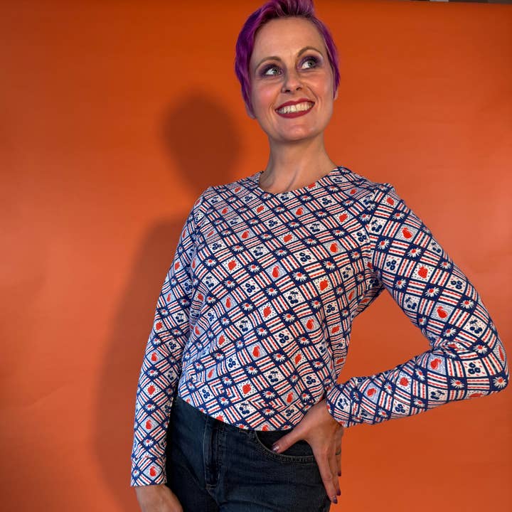 Fruit Picnic French Terry Pullover for wholesale by Blue Platypus