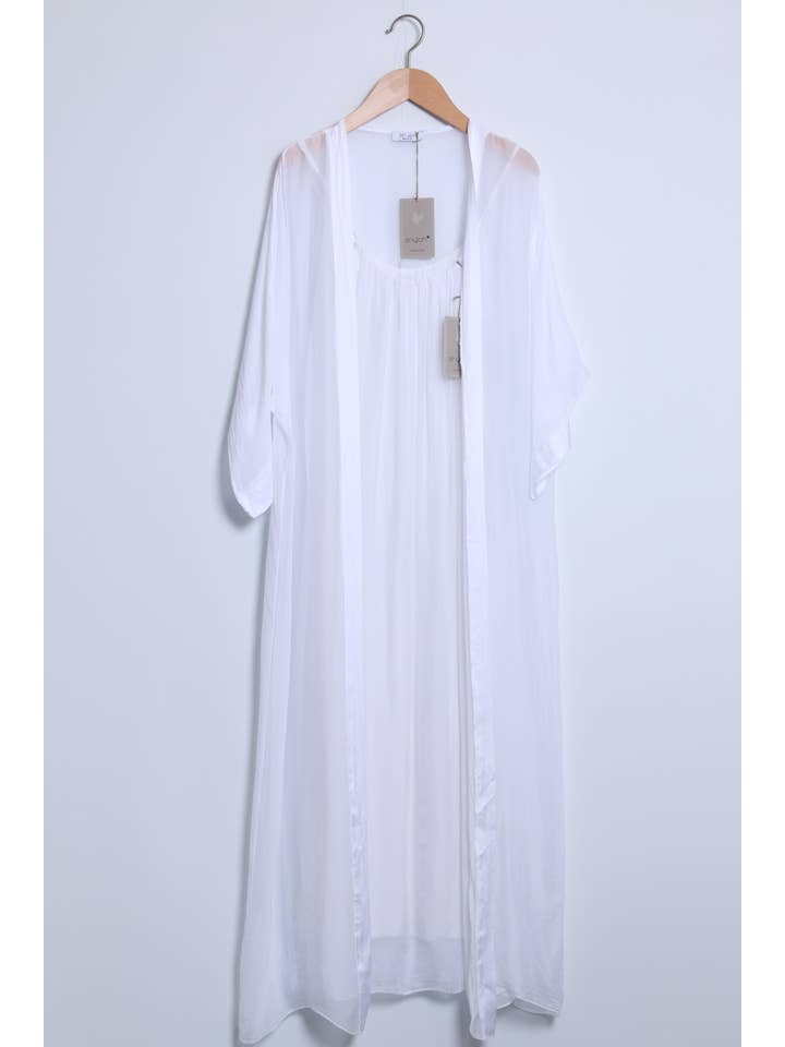 Shyloh - Wholesale Dress - Women's - Long silk dress with adjustable straps 304809