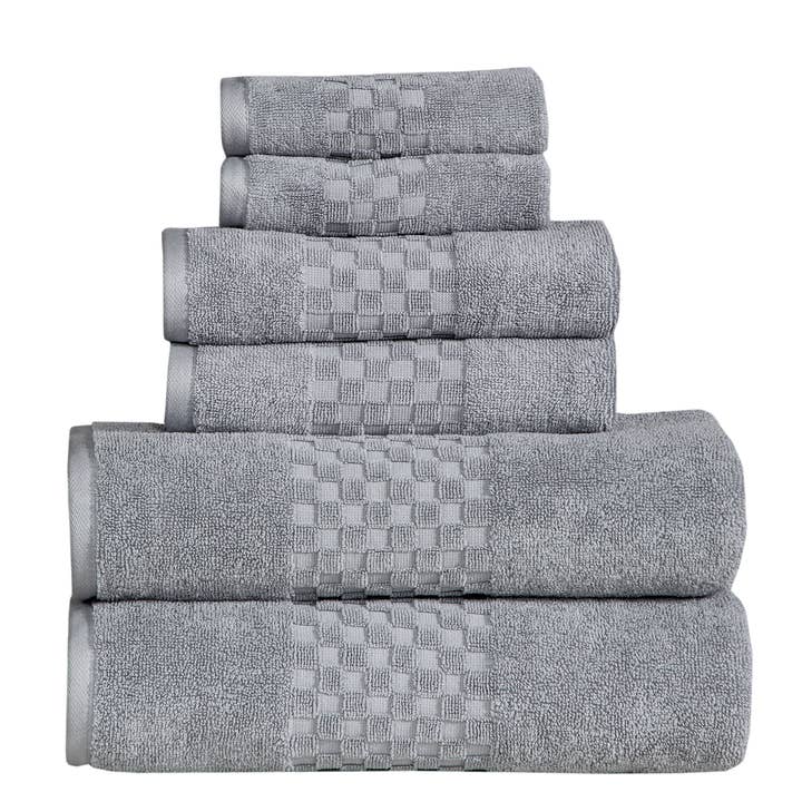 Feather & Stitch New York - Wholesale Towel Set - 100% Cotton 6-Piece 625 GSM Ultra soft Bath Towel Set2