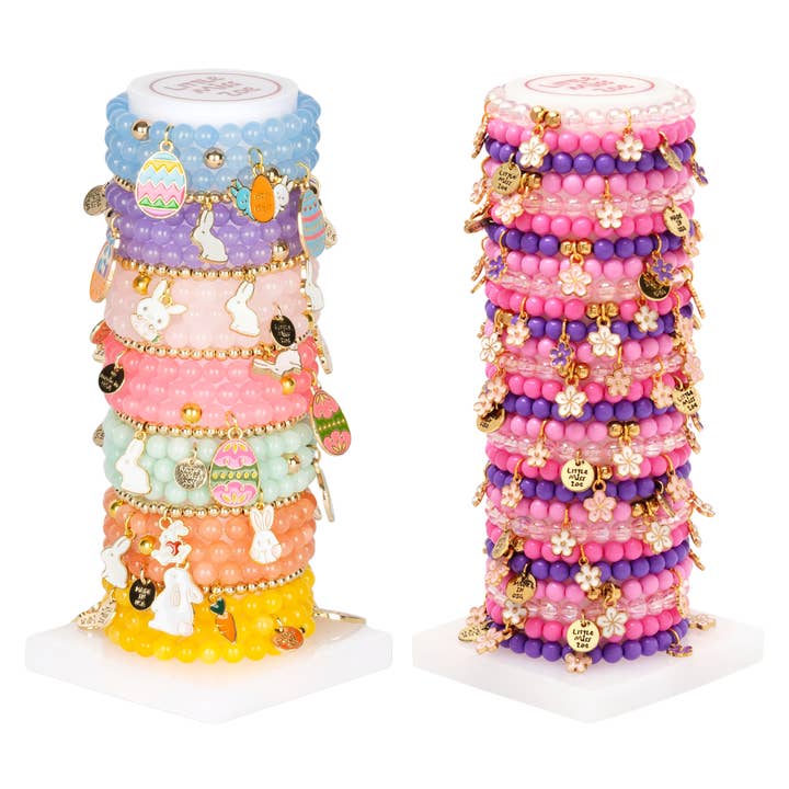 Kids Jewelry Set – Grab & Go Spring Bracelet Towers for wholesale by Little Miss Zoe