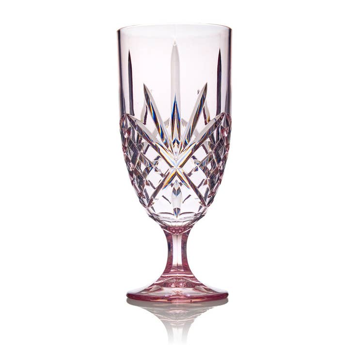 Copo de Água Dublin Acrílico Blush por atacado de Godinger