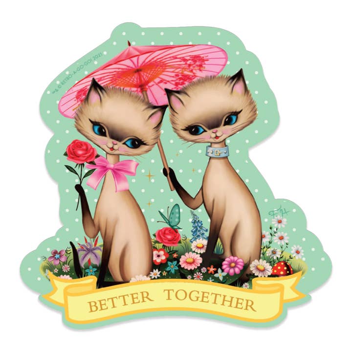 Retro-a-go-go! - Wholesale Sticker - SugarLand Better Together Vinyl Sticker
