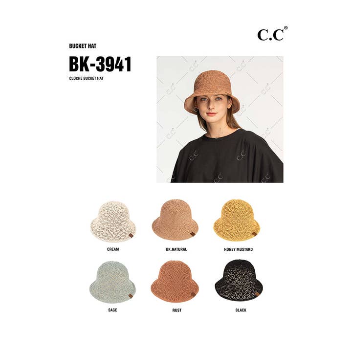 Hana - Vente Bob – femme - Chapeau C.C Cloche Bucket7