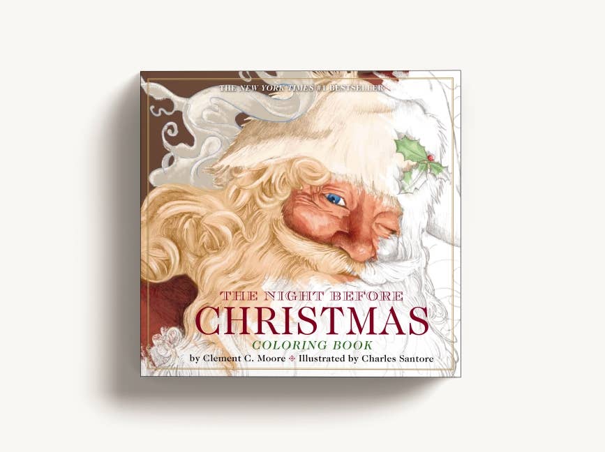 HarperCollins Focus - Wholesale Coloring & Activity Book - Adult - The Night Before Christmas Coloring Book (Classic Edition)1