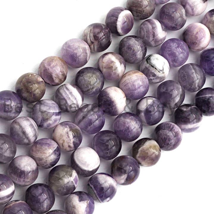 BestBeads&Beyond - Wholesale Beads - Quality Natural Amethyst Round Smooth beads, 6mm 8mm 10mm2