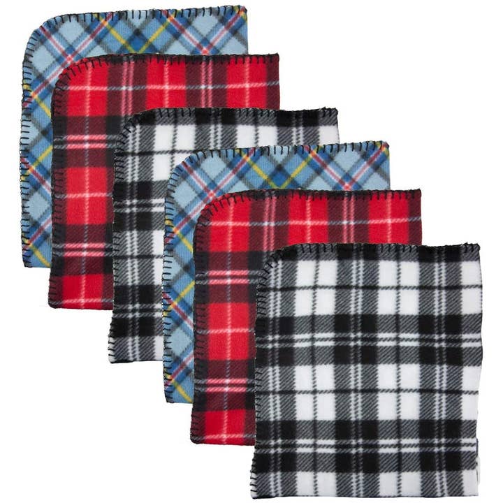 Arkwright Home - Wholesale Pet Blanket - Cat/Dog - 6 Pack of Pet Blankets, 24x28, Design Options, Polar Fleece