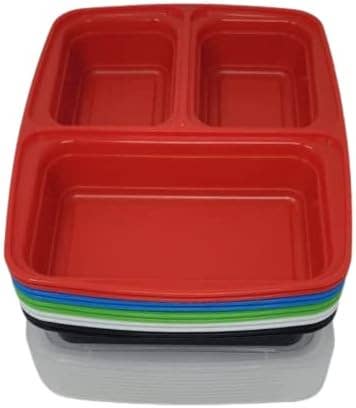 Innovarix - Wholesale Food Storage Container - To Go 3 Section Plate Meal Prep Containers 10 pack3