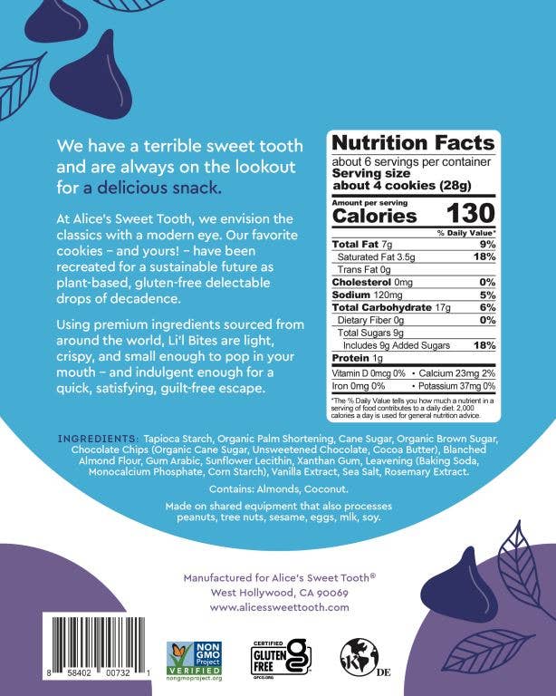 Alice's Sweet Tooth - Wholesale Cookie - Chocolate Chip Cookie Bites1