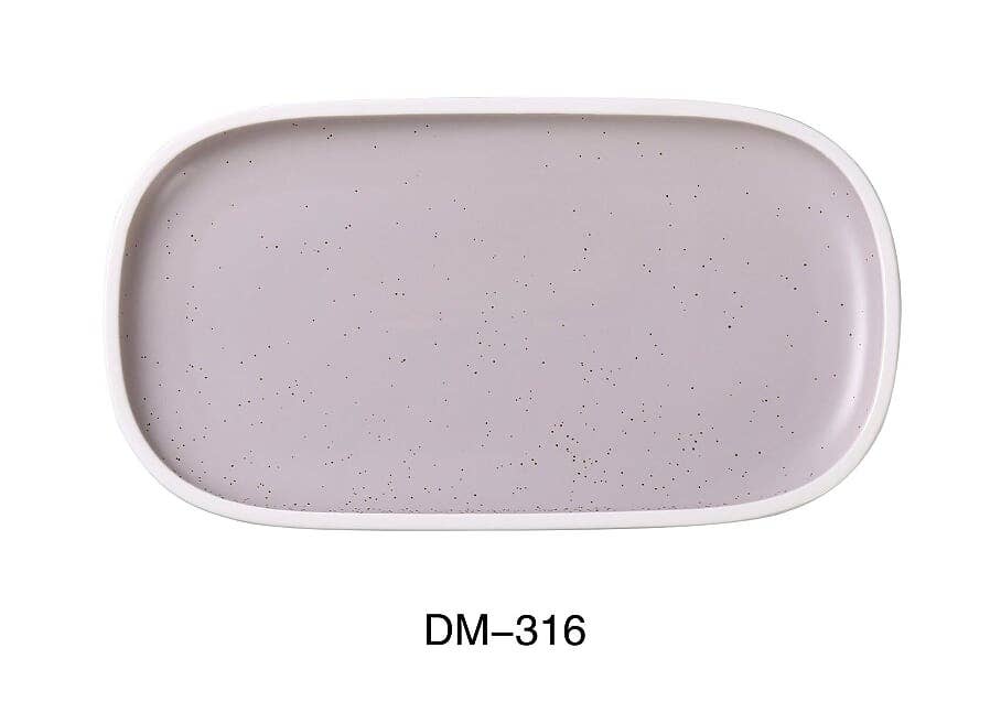 Yanco - Wholesale Dinner Plate - 16" X 8 1/2" X 1 1/8" RECTANGULAR PLATE WITH UPRIGHT RIM0