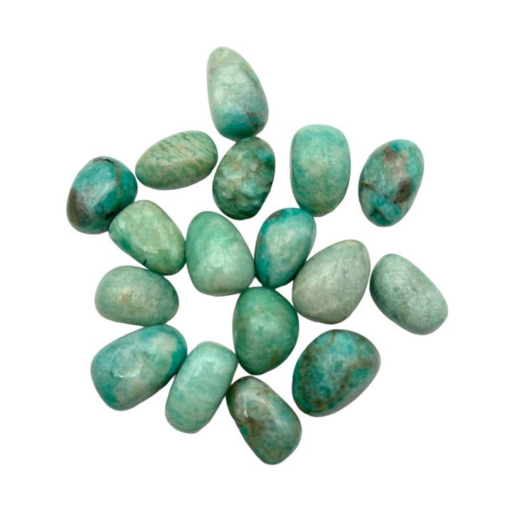 Pietra levigata di amazonite per la vendita all'ingrosso da parte di Foliesbijoux