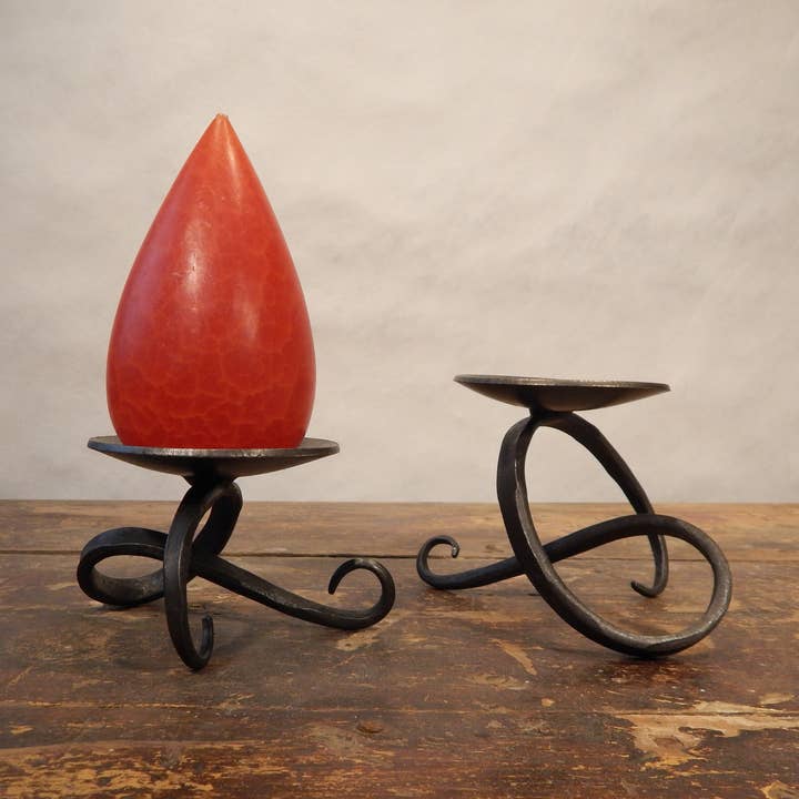 Sculptural Candle Dish for wholesale by Blackthorne Forge