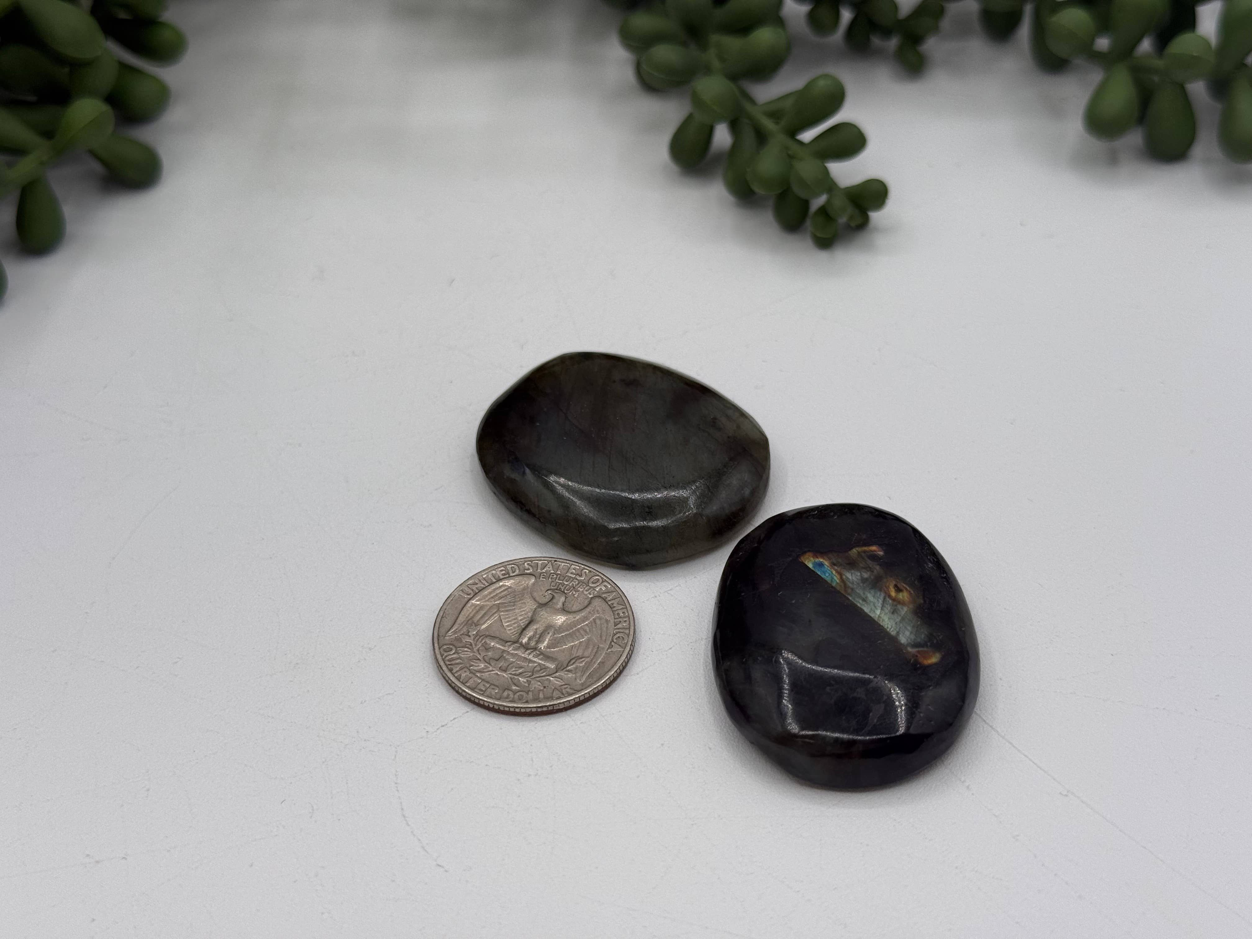 Meraki Gemstones – Pedra/cristal espiritual por atacado – Pedra da Preocupação de Labradorita 40x30x8 mm (1 peça)3