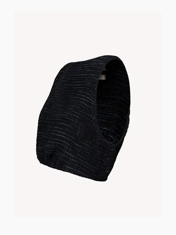 Crinkle Black Tank Top for wholesale by IKIKIZ ONLINE