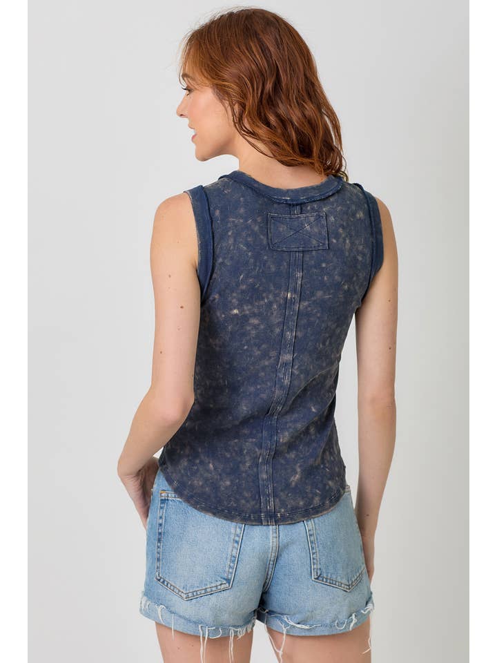 Mystree - Wholesale Tank Top - Women's - 60556 Exposed Seaming Ribbed Tank2