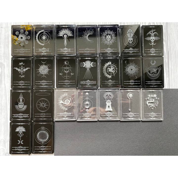 EllaRaeMouldsVinyls – Engroshandel Håndværk forsyninger – Mini himmelsk tarotkort silikone forme