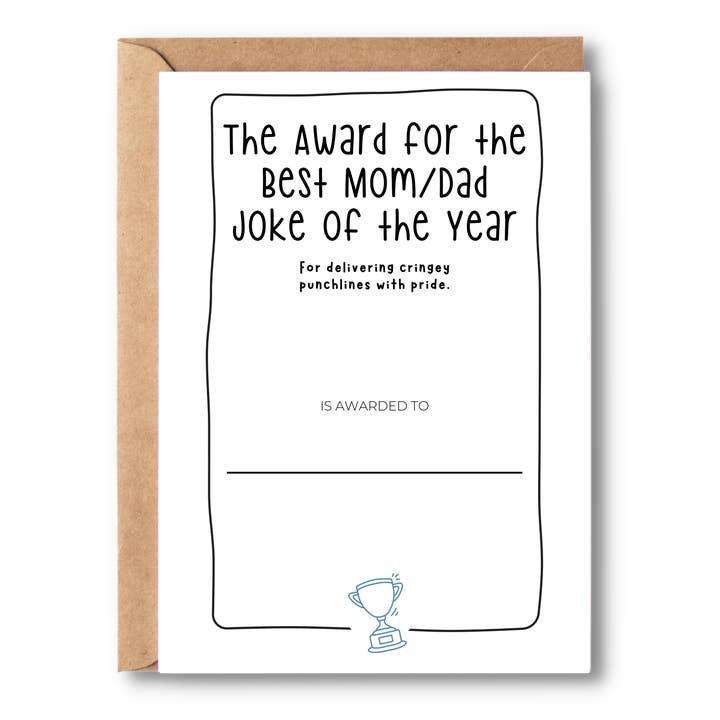 Årets bästa mamma/pappa skämt för wholesale av Simple Scribble