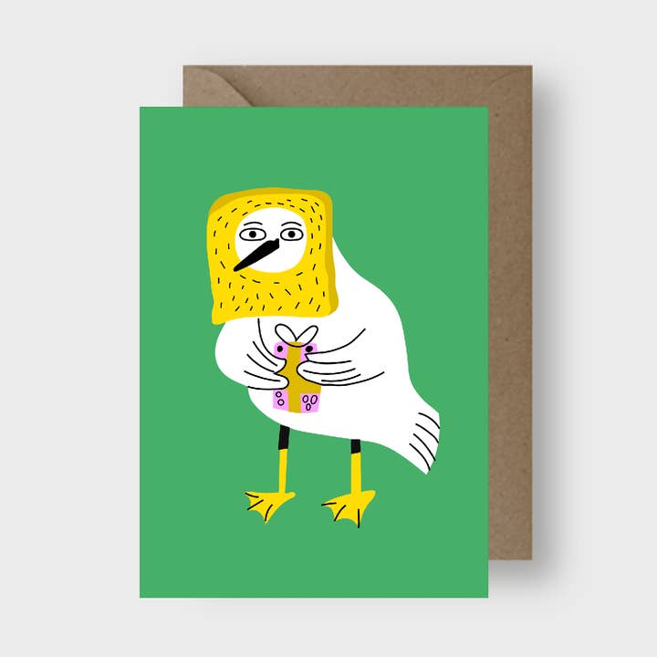 Tarjeta de felicitación de cumpleaños de gaviota divertida para venta al por mayor de Seekprint