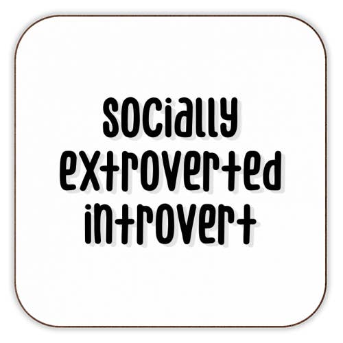 ART WOW - Wholesale Coasters - Coasters 'Socially extroverted introvert
