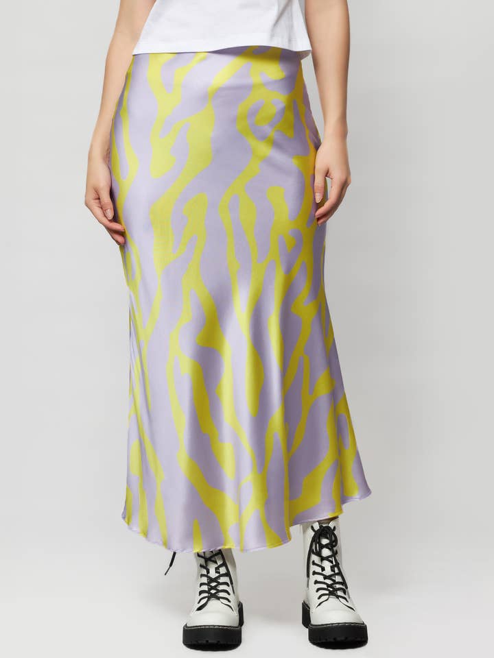 Samantha zijden rok voor wholesale door Solgo Atelier